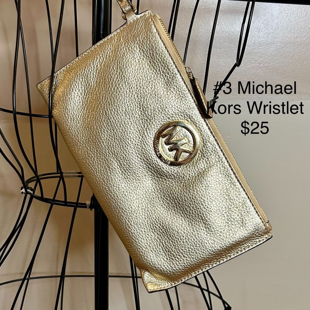 Michael Kors Gold Wristlet
